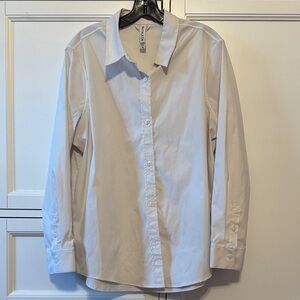 Athleta Classic White Button Down Shirt